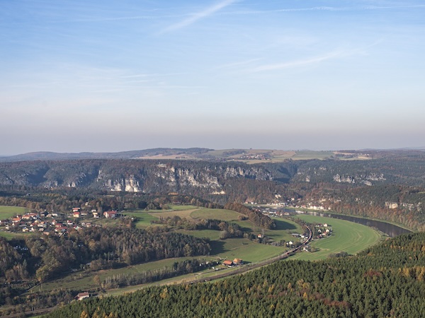 Landscape over Bad Schandau, Lilienstein